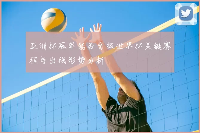 亚洲杯冠军能否晋级世界杯关键赛程与出线形势分析